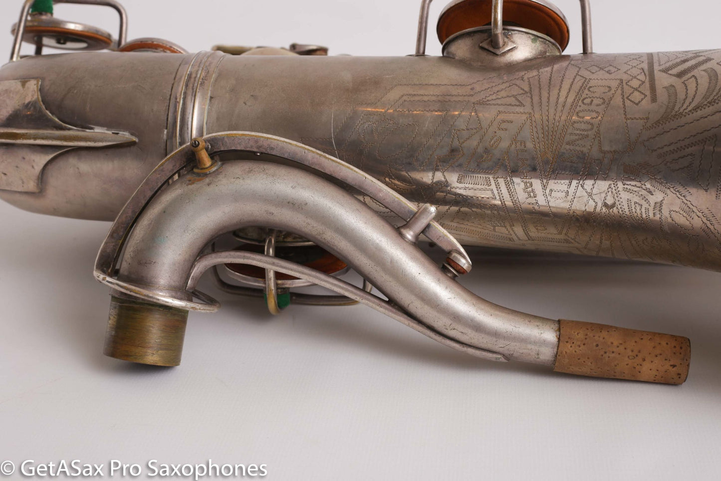 Conn Art Deco Transitional New Wonder II Tenor Original Silver Old Pads Fair Condition 239875