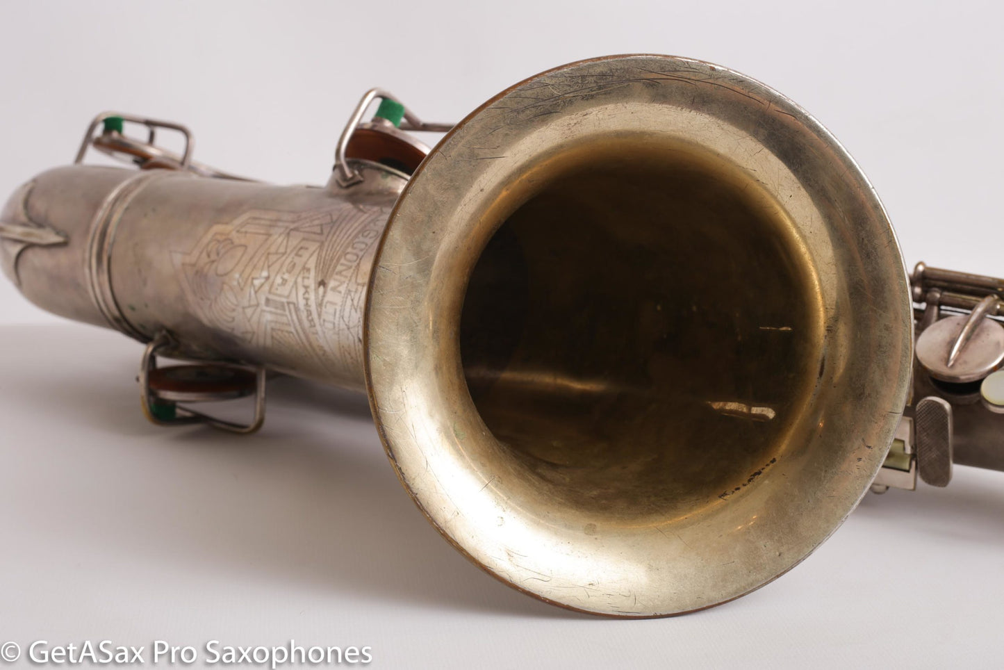 Conn Art Deco Transitional New Wonder II Tenor Original Silver Old Pads Fair Condition 239875