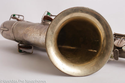 Conn Art Deco Transitional New Wonder II Tenor Original Silver Old Pads Fair Condition 239875