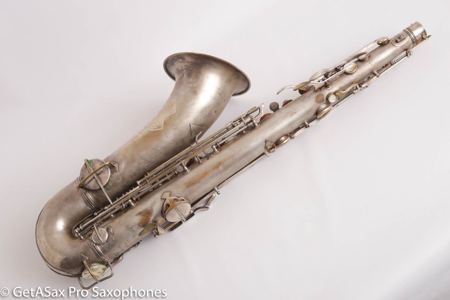 Conn Art Deco Transitional New Wonder II Tenor Original Silver Old Pads Fair Condition 239875