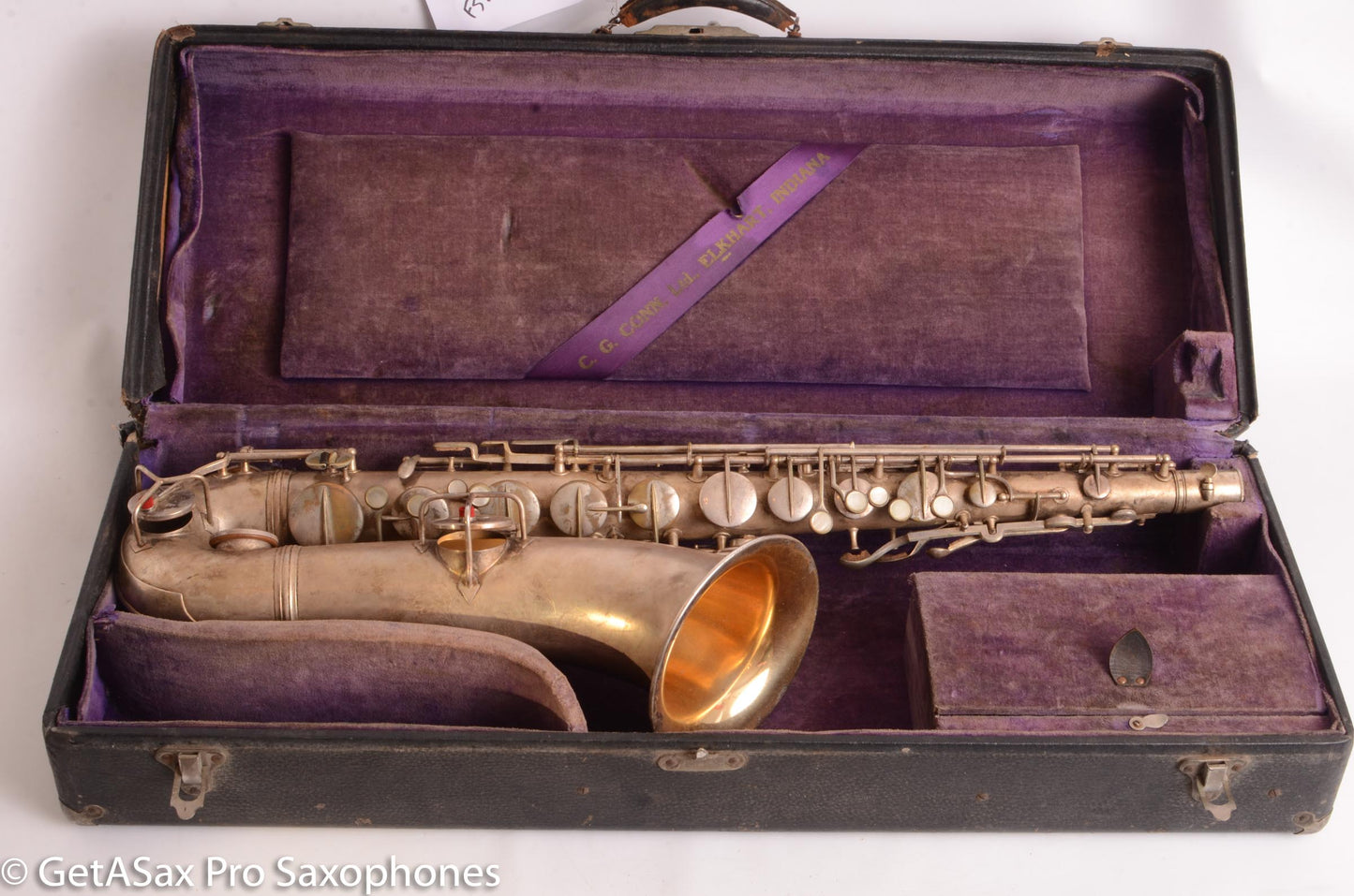 Conn New Wonder Tenor Original Silver Plate Old Pads 37334