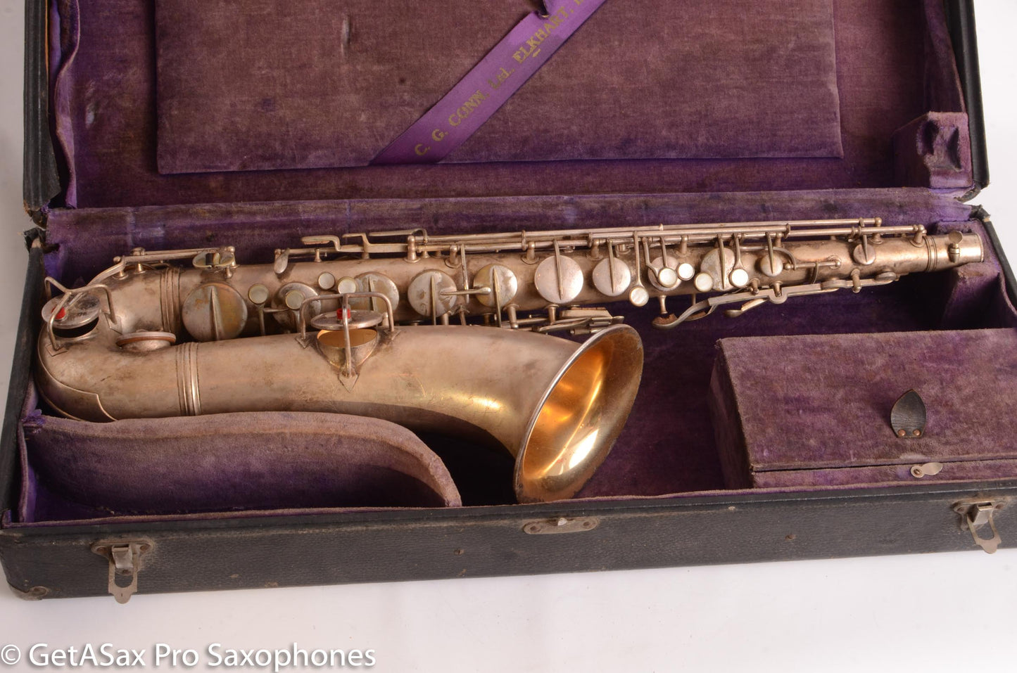 Conn New Wonder Tenor Original Silver Plate Old Pads 37334