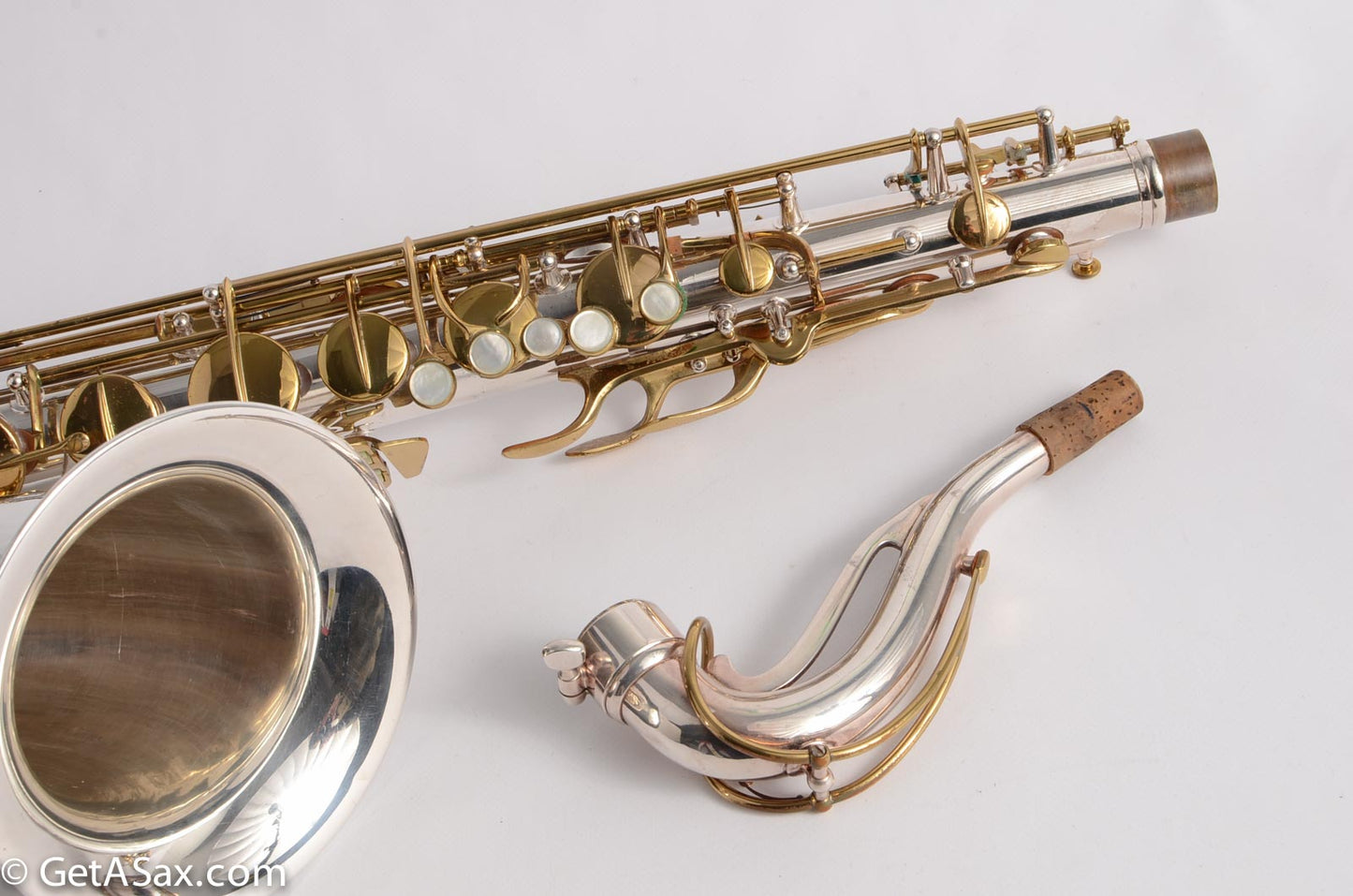 Conn 10M Tenor Late Example Silver with Gold Keys 792xxx