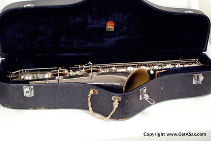 Conn 12M Baritone Saxophone 314xxx Rare Nickel Plate