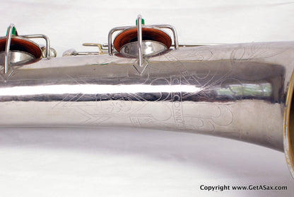Conn 12M Baritone Saxophone 314xxx Rare Nickel Plate
