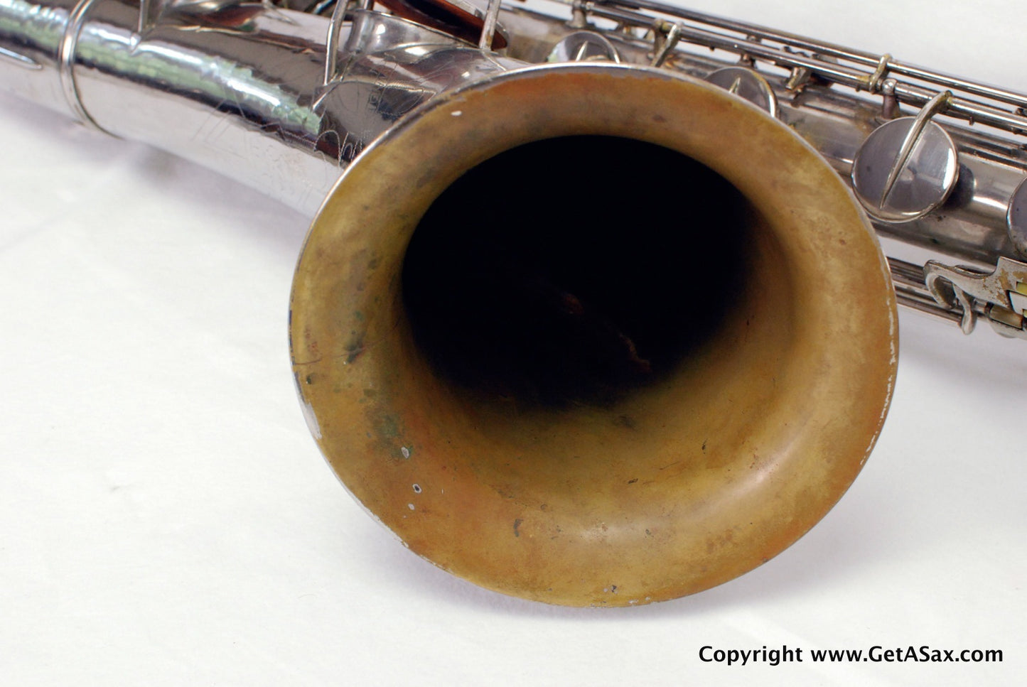 Conn 12M Baritone Saxophone 314xxx Rare Nickel Plate