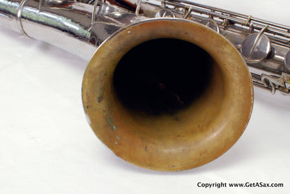 Conn 12M Baritone Saxophone 314xxx Rare Nickel Plate