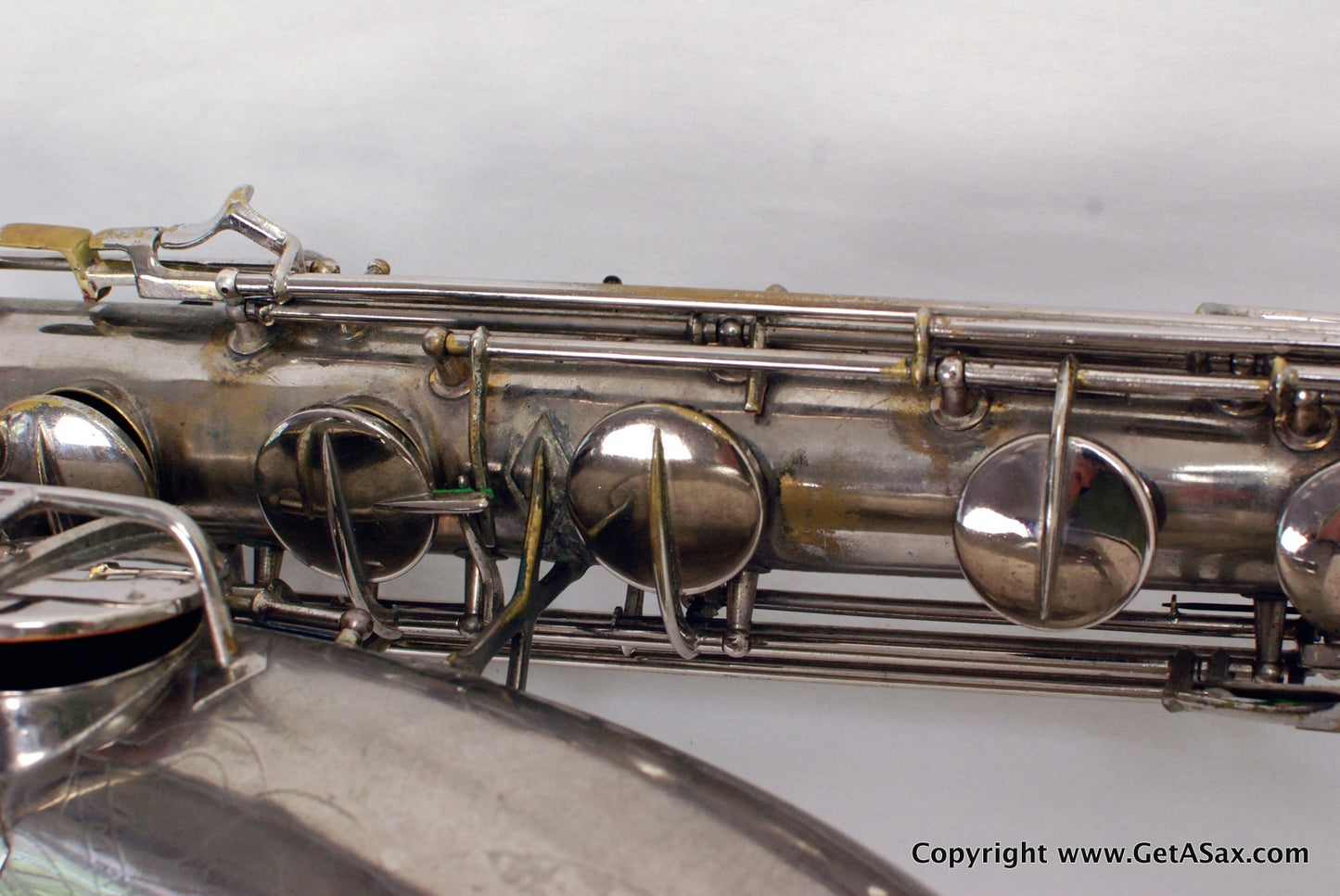 Conn 12M Baritone Saxophone 314xxx Rare Nickel Plate