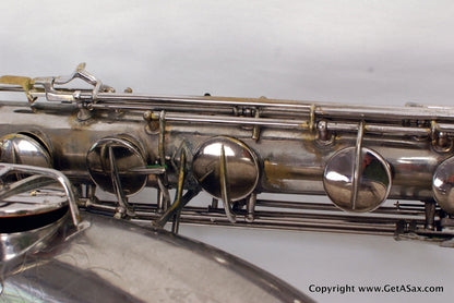 Conn 12M Baritone Saxophone 314xxx Rare Nickel Plate
