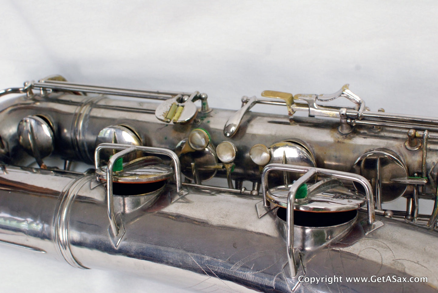 Conn 12M Baritone Saxophone 314xxx Rare Nickel Plate