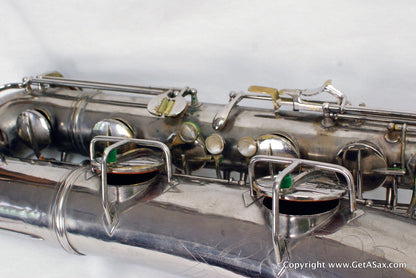 Conn 12M Baritone Saxophone 314xxx Rare Nickel Plate