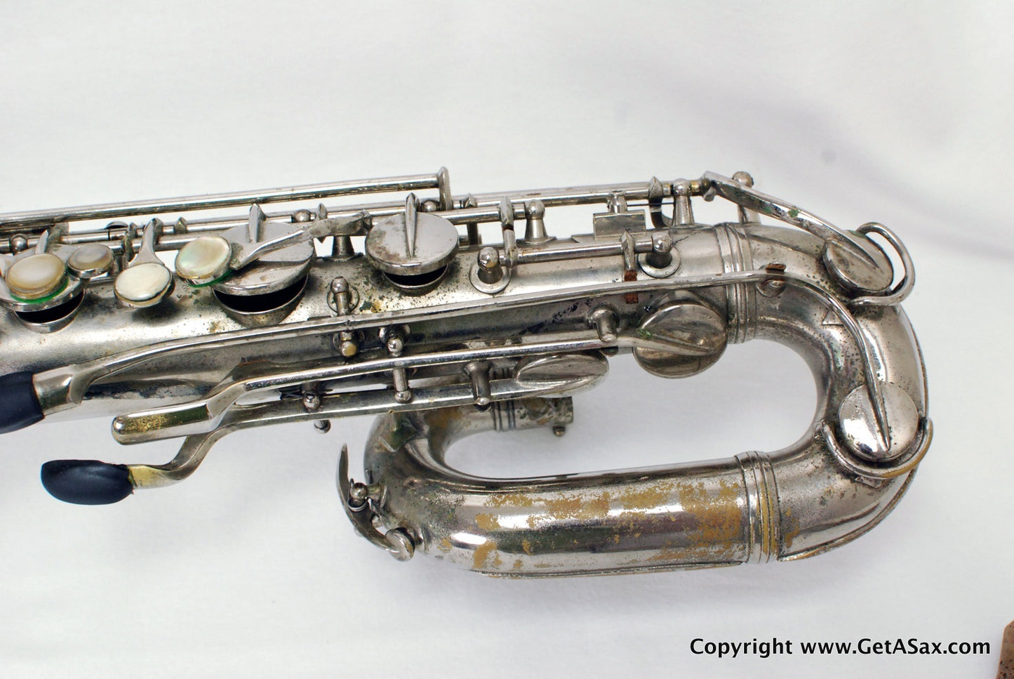 Conn 12M Baritone Saxophone 314xxx Rare Nickel Plate