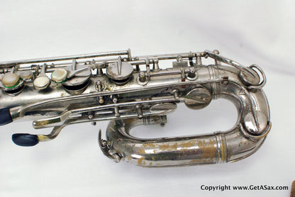 Conn 12M Baritone Saxophone 314xxx Rare Nickel Plate
