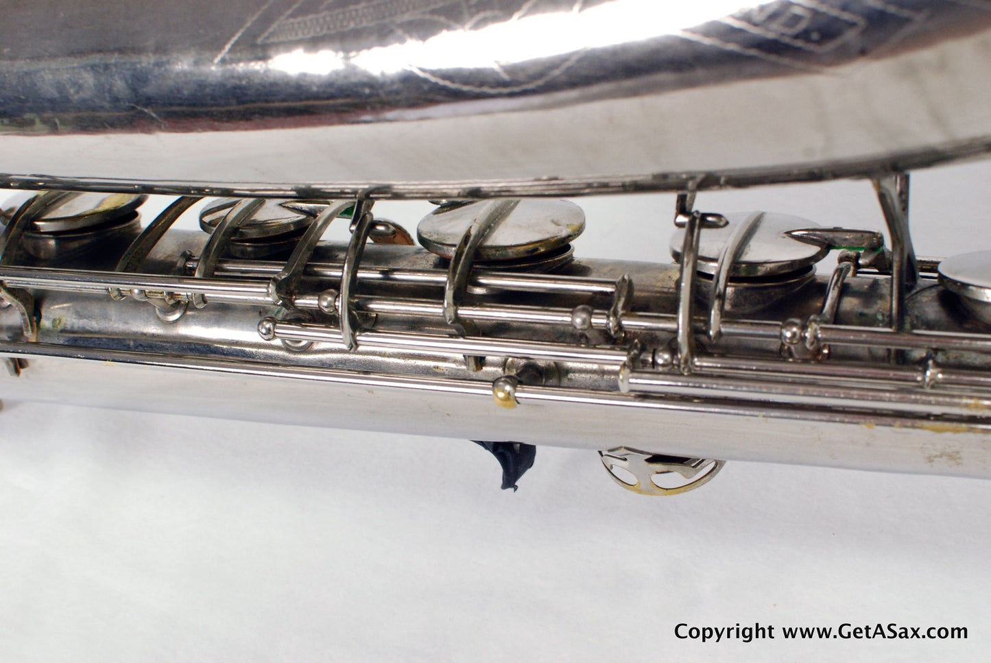 Conn 12M Baritone Saxophone 314xxx Rare Nickel Plate