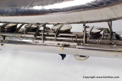 Conn 12M Baritone Saxophone 314xxx Rare Nickel Plate