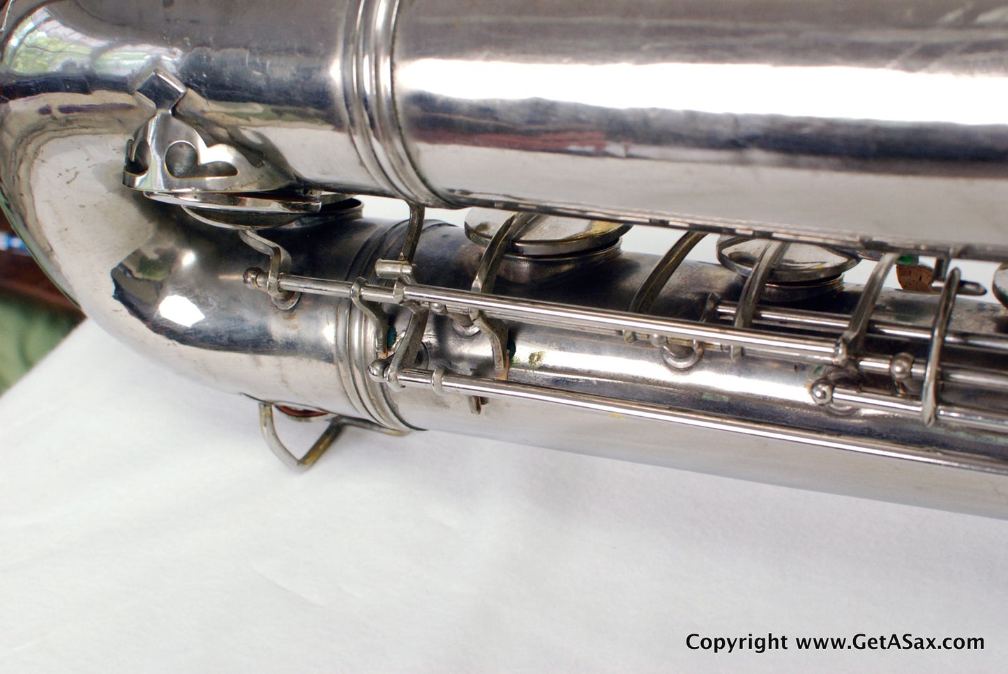Conn 12M Baritone Saxophone 314xxx Rare Nickel Plate