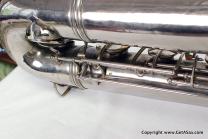 Conn 12M Baritone Saxophone 314xxx Rare Nickel Plate