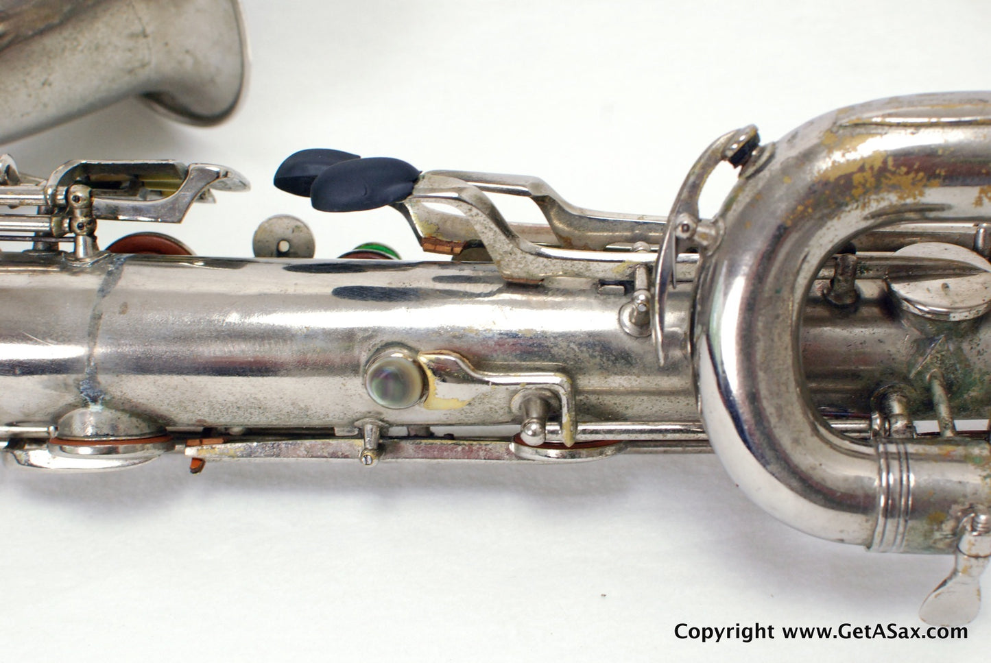 Conn 12M Baritone Saxophone 314xxx Rare Nickel Plate