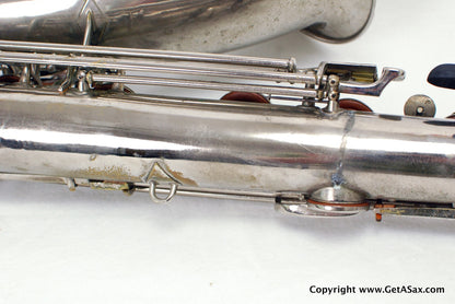 Conn 12M Baritone Saxophone 314xxx Rare Nickel Plate