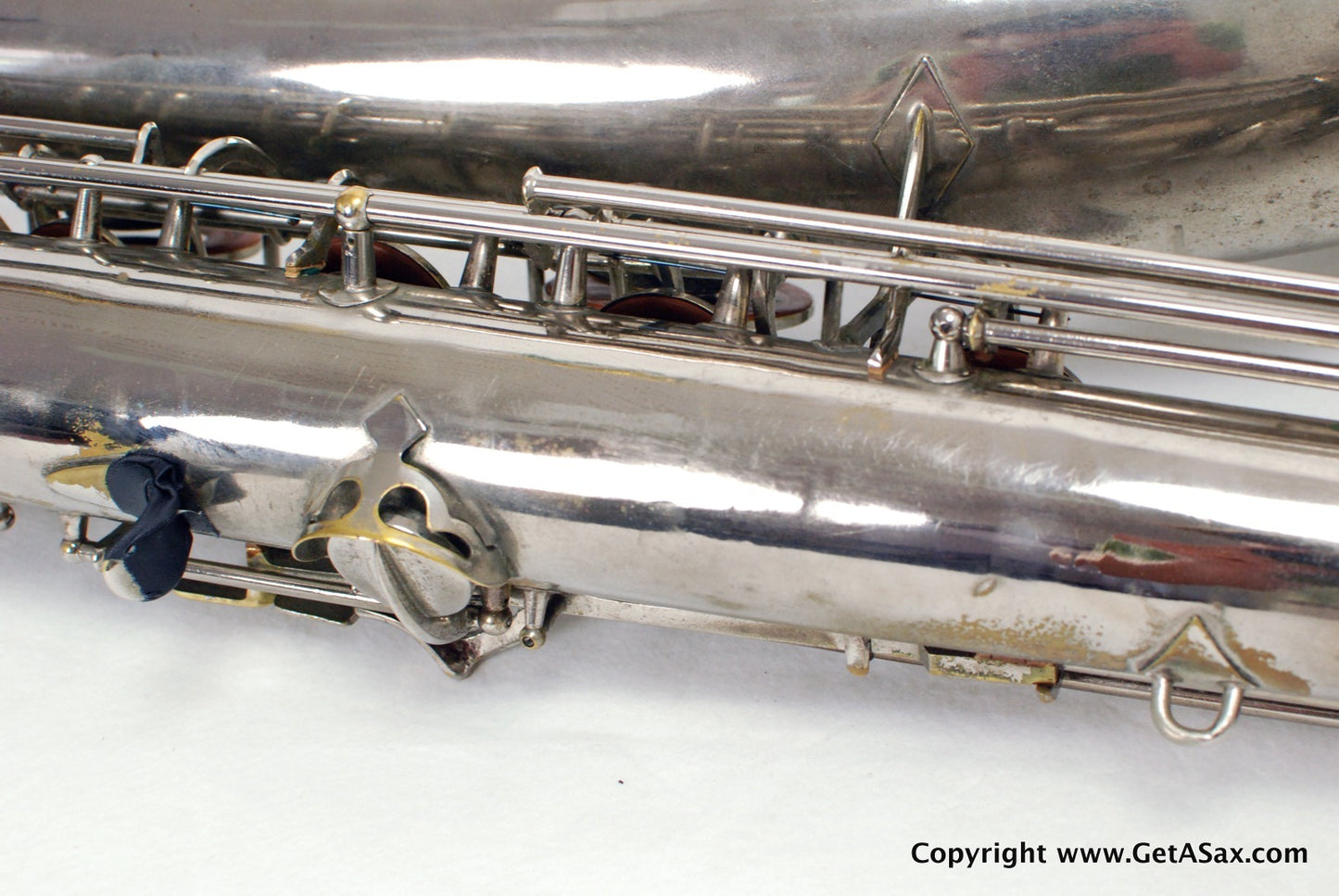 Conn 12M Baritone Saxophone 314xxx Rare Nickel Plate