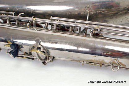 Conn 12M Baritone Saxophone 314xxx Rare Nickel Plate
