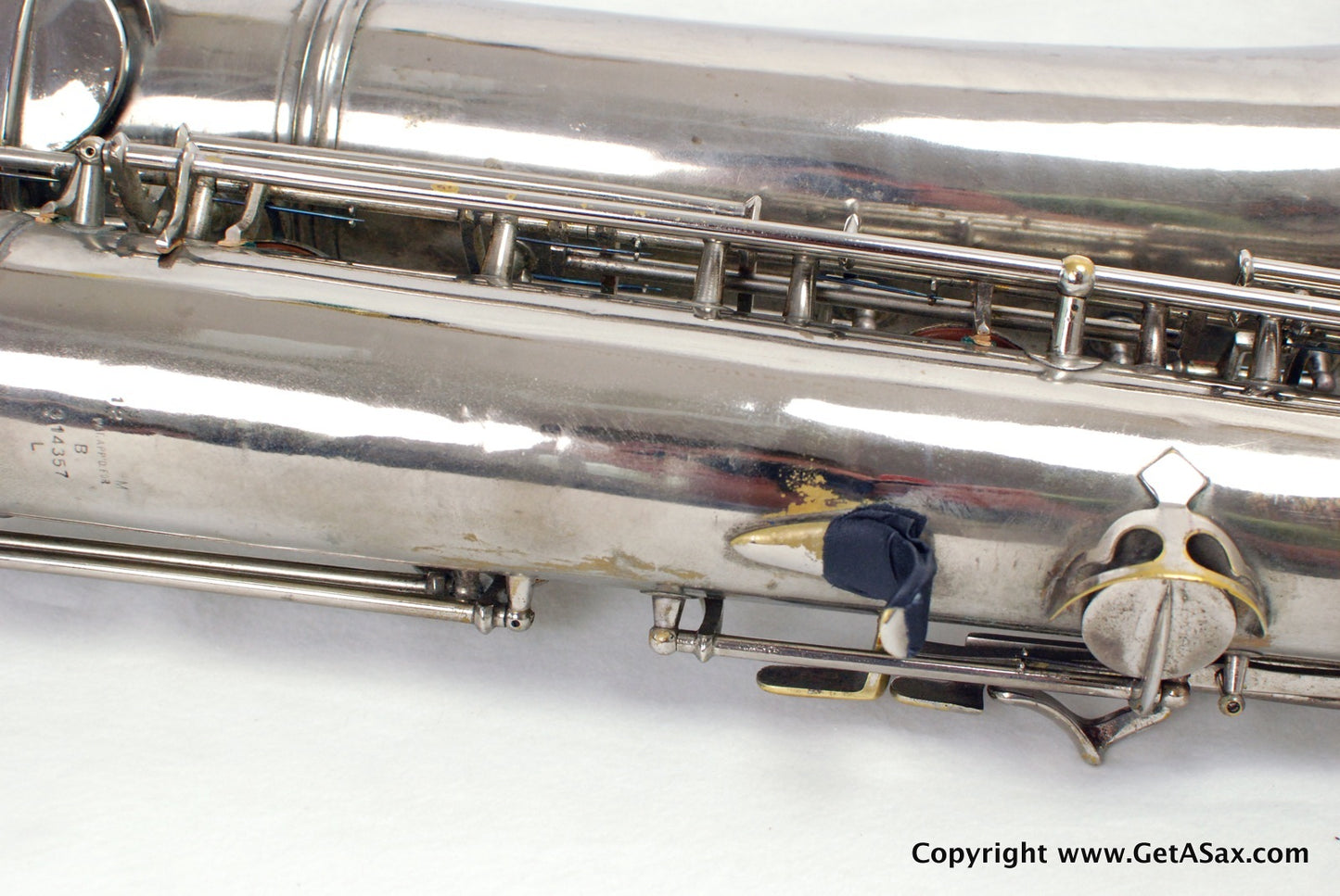 Conn 12M Baritone Saxophone 314xxx Rare Nickel Plate