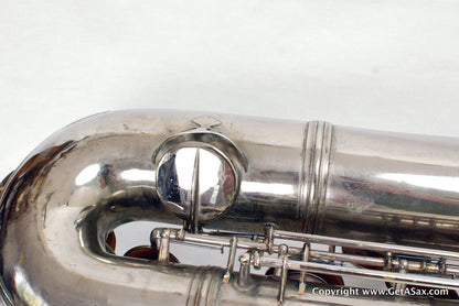 Conn 12M Baritone Saxophone 314xxx Rare Nickel Plate