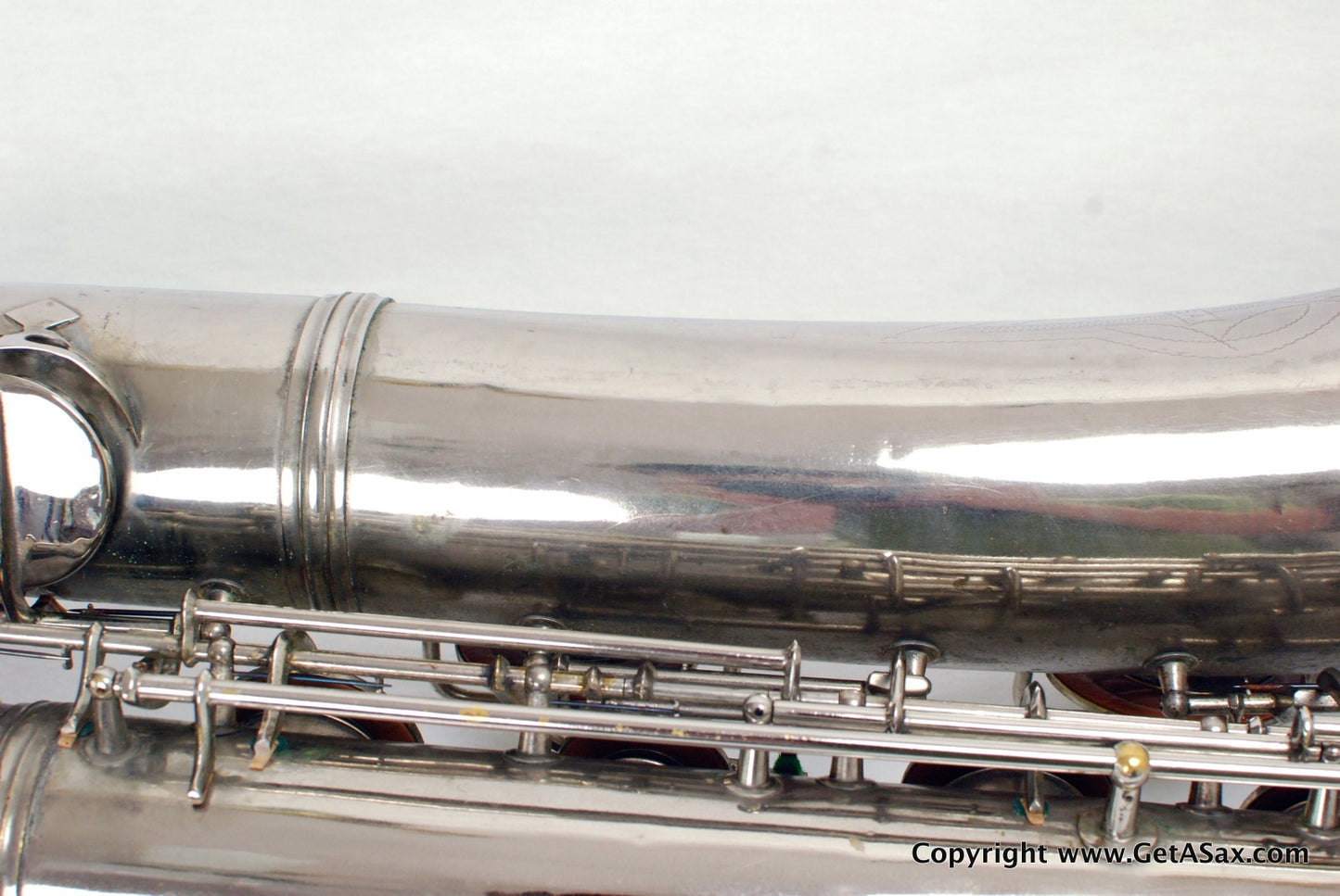 Conn 12M Baritone Saxophone 314xxx Rare Nickel Plate