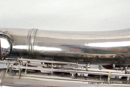 Conn 12M Baritone Saxophone 314xxx Rare Nickel Plate