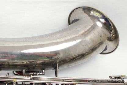 Conn 12M Baritone Saxophone 314xxx Rare Nickel Plate