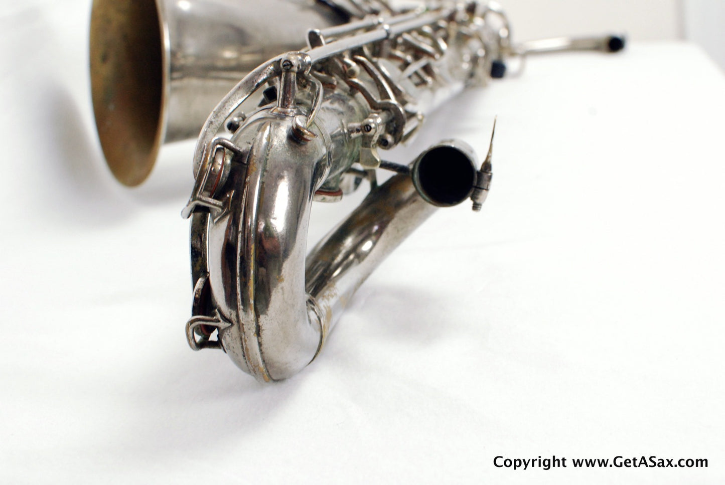 Conn 12M Baritone Saxophone 314xxx Rare Nickel Plate