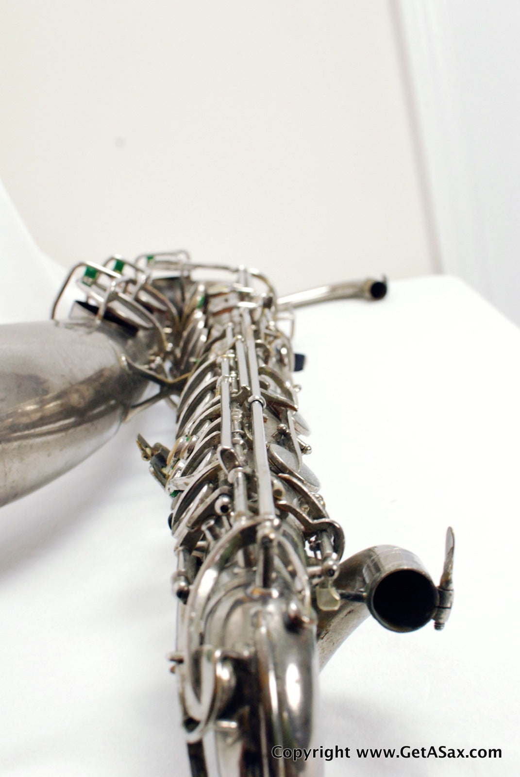 Conn 12M Baritone Saxophone 314xxx Rare Nickel Plate