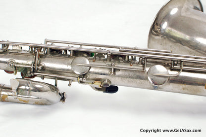 Conn 12M Baritone Saxophone 314xxx Rare Nickel Plate