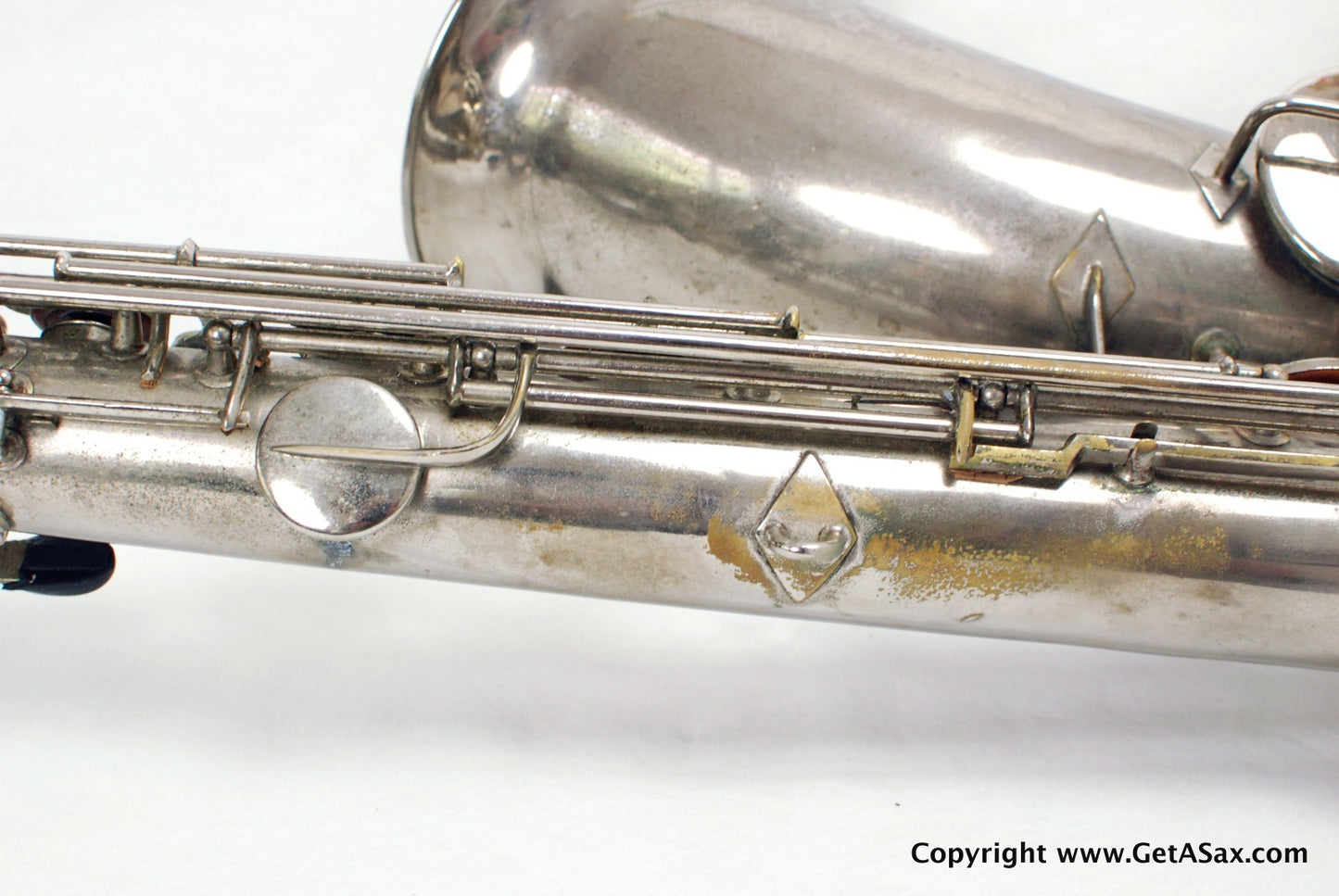 Conn 12M Baritone Saxophone 314xxx Rare Nickel Plate