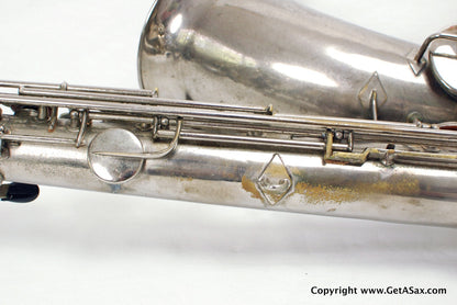Conn 12M Baritone Saxophone 314xxx Rare Nickel Plate