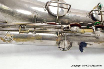 Conn 12M Baritone Saxophone 314xxx Rare Nickel Plate