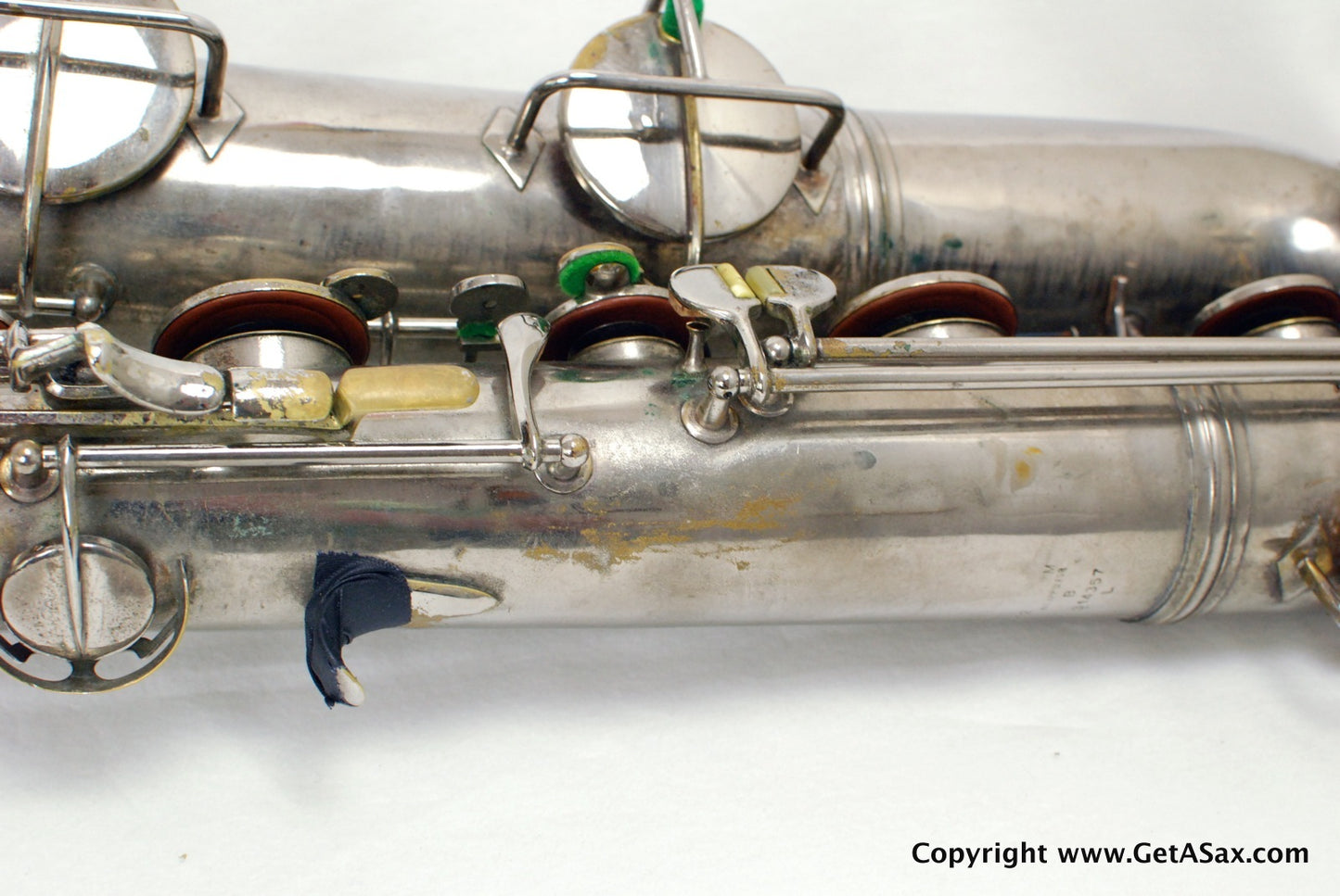 Conn 12M Baritone Saxophone 314xxx Rare Nickel Plate
