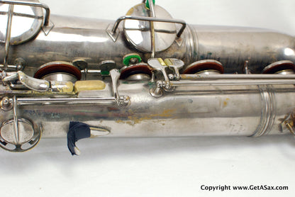 Conn 12M Baritone Saxophone 314xxx Rare Nickel Plate