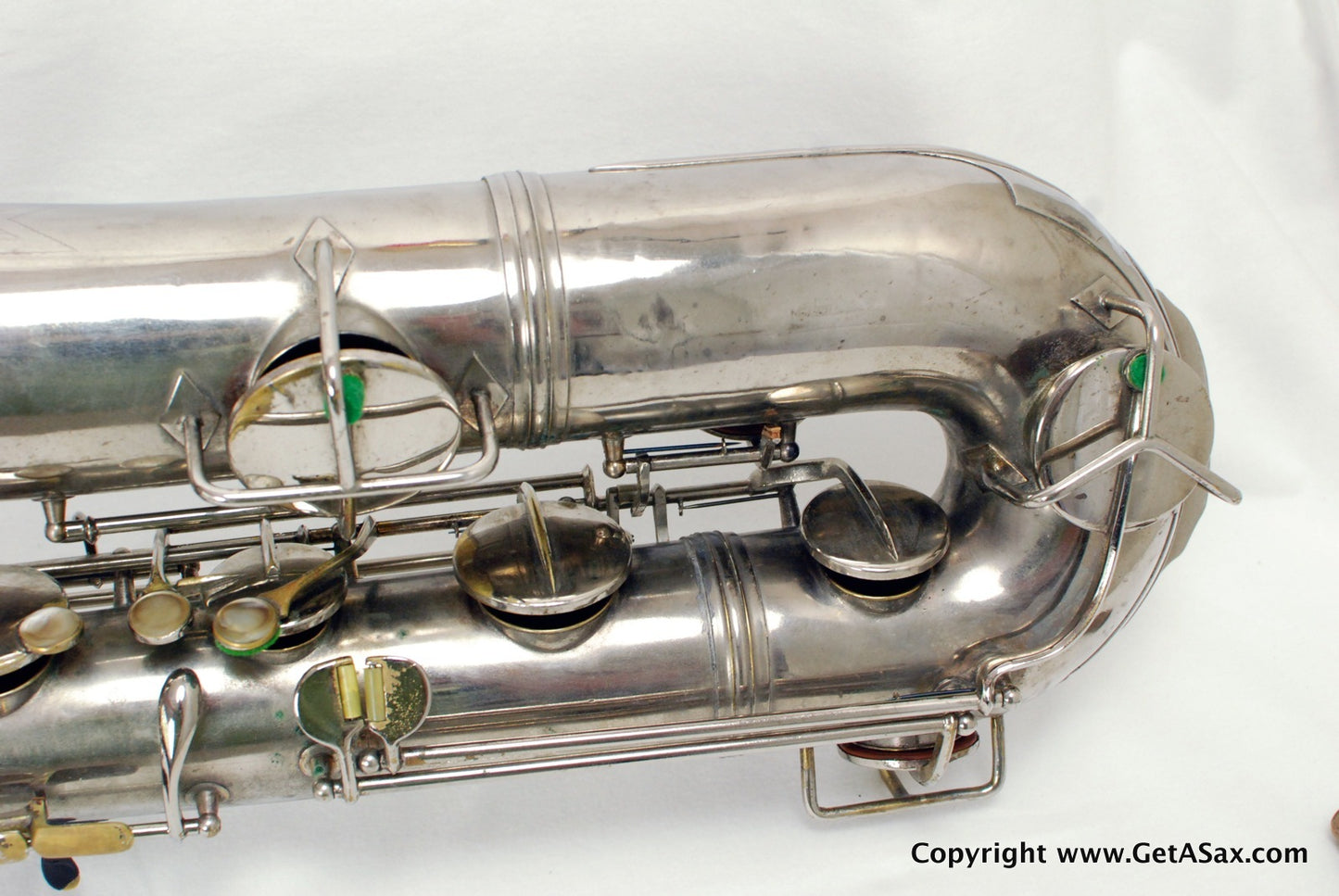 Conn 12M Baritone Saxophone 314xxx Rare Nickel Plate