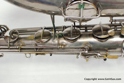 Conn 12M Baritone Saxophone 314xxx Rare Nickel Plate