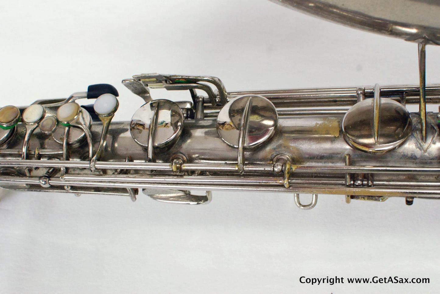 Conn 12M Baritone Saxophone 314xxx Rare Nickel Plate