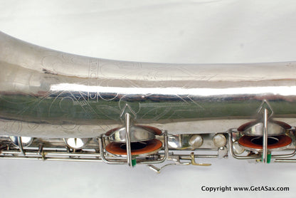 Conn 12M Baritone Saxophone 314xxx Rare Nickel Plate
