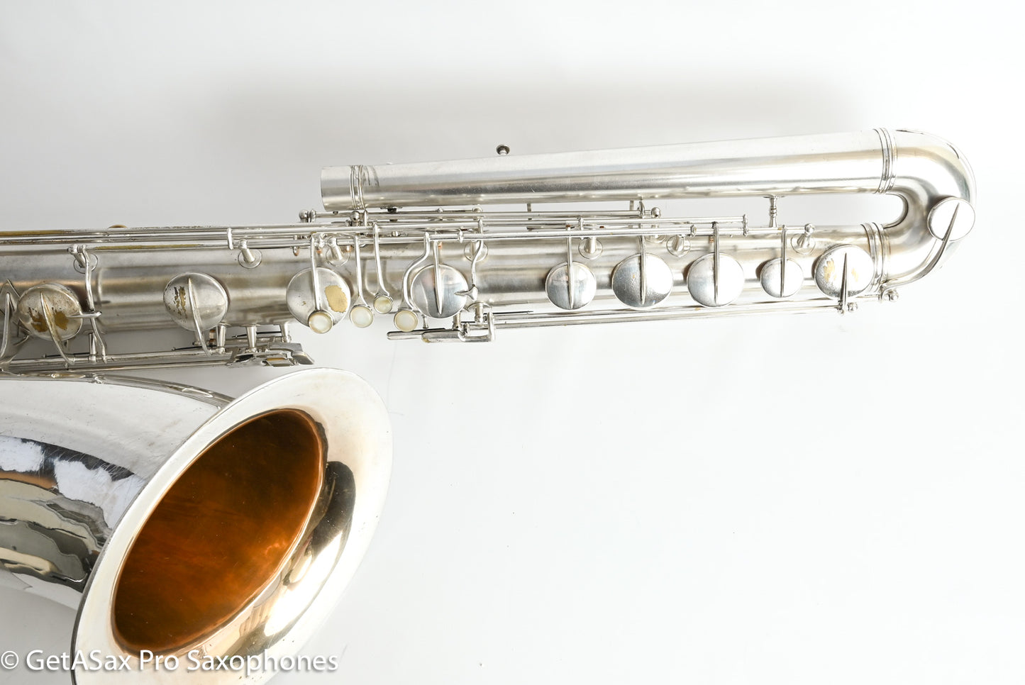 Conn 14M Series 1 Bass Saxophone Overhauled! Original Silver The Best 222163