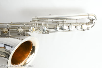 Conn 14M Series 1 Bass Saxophone Overhauled! Original Silver The Best 222163