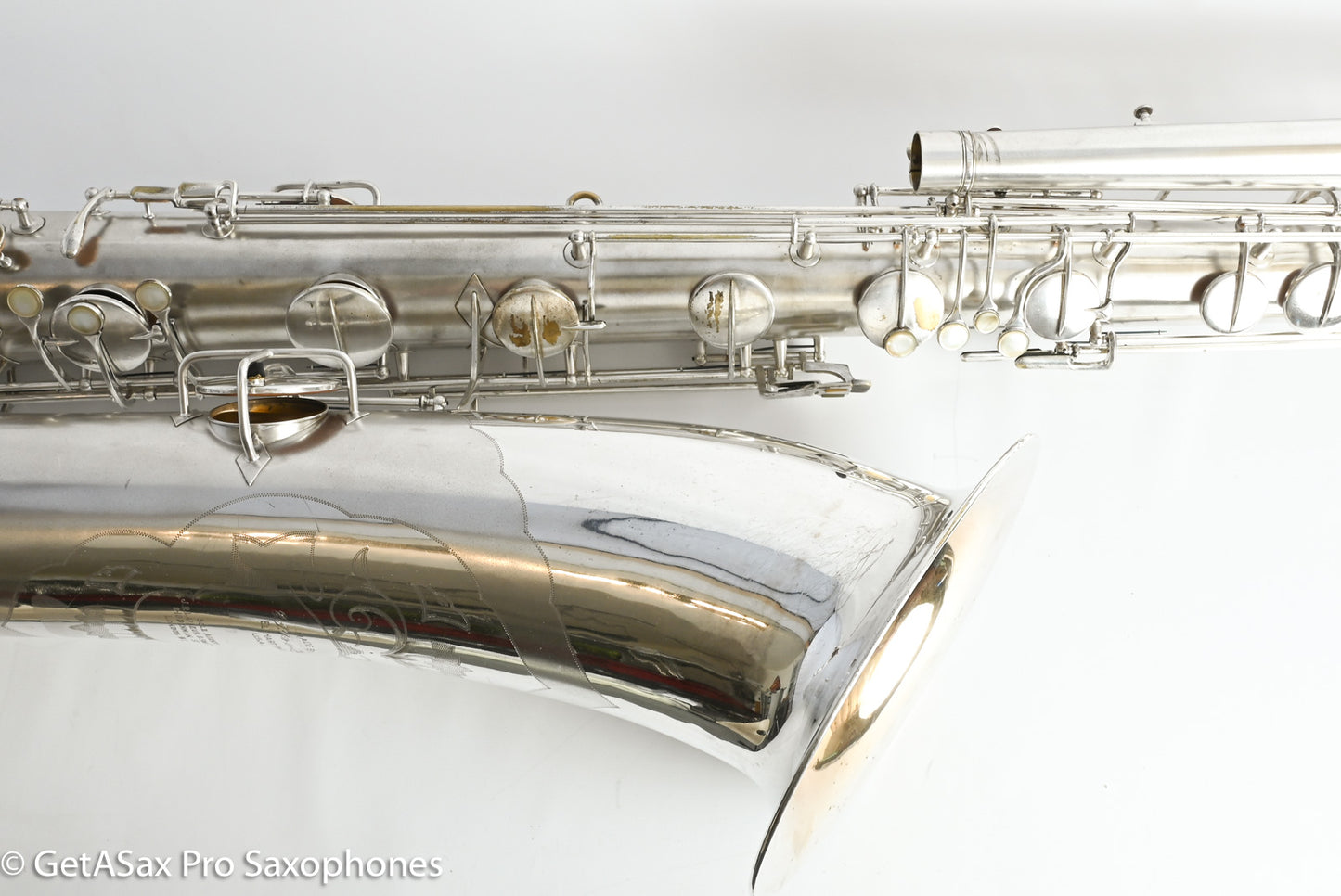 Conn 14M Series 1 Bass Saxophone Overhauled! Original Silver The Best 222163