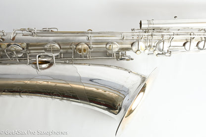 Conn 14M Series 1 Bass Saxophone Overhauled! Original Silver The Best 222163