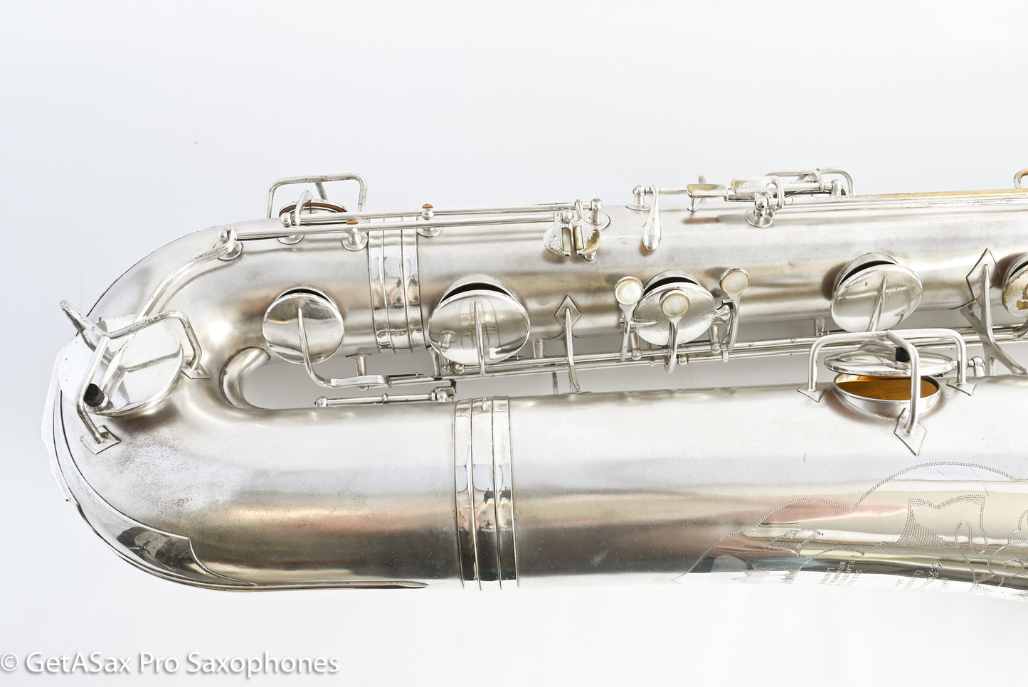 Conn 14M Series 1 Bass Saxophone Overhauled! Original Silver The Best 222163