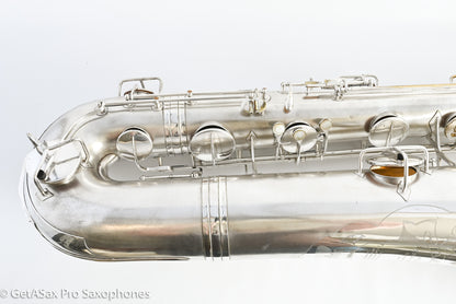 Conn 14M Series 1 Bass Saxophone Overhauled! Original Silver The Best 222163
