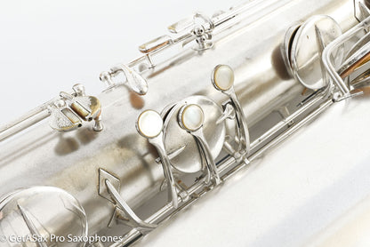 Conn 14M Series 1 Bass Saxophone Overhauled! Original Silver The Best 222163