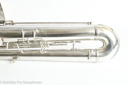 Conn 14M Series 1 Bass Saxophone Overhauled! Original Silver The Best 222163